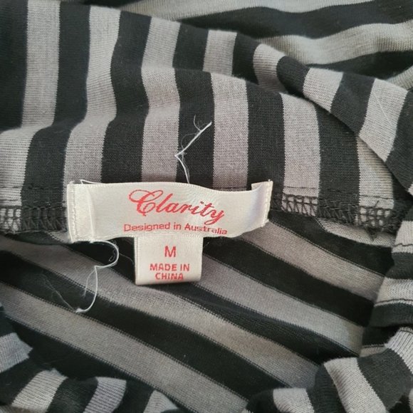 Clarity Striped Dress Sz M - Picture 15 of 16